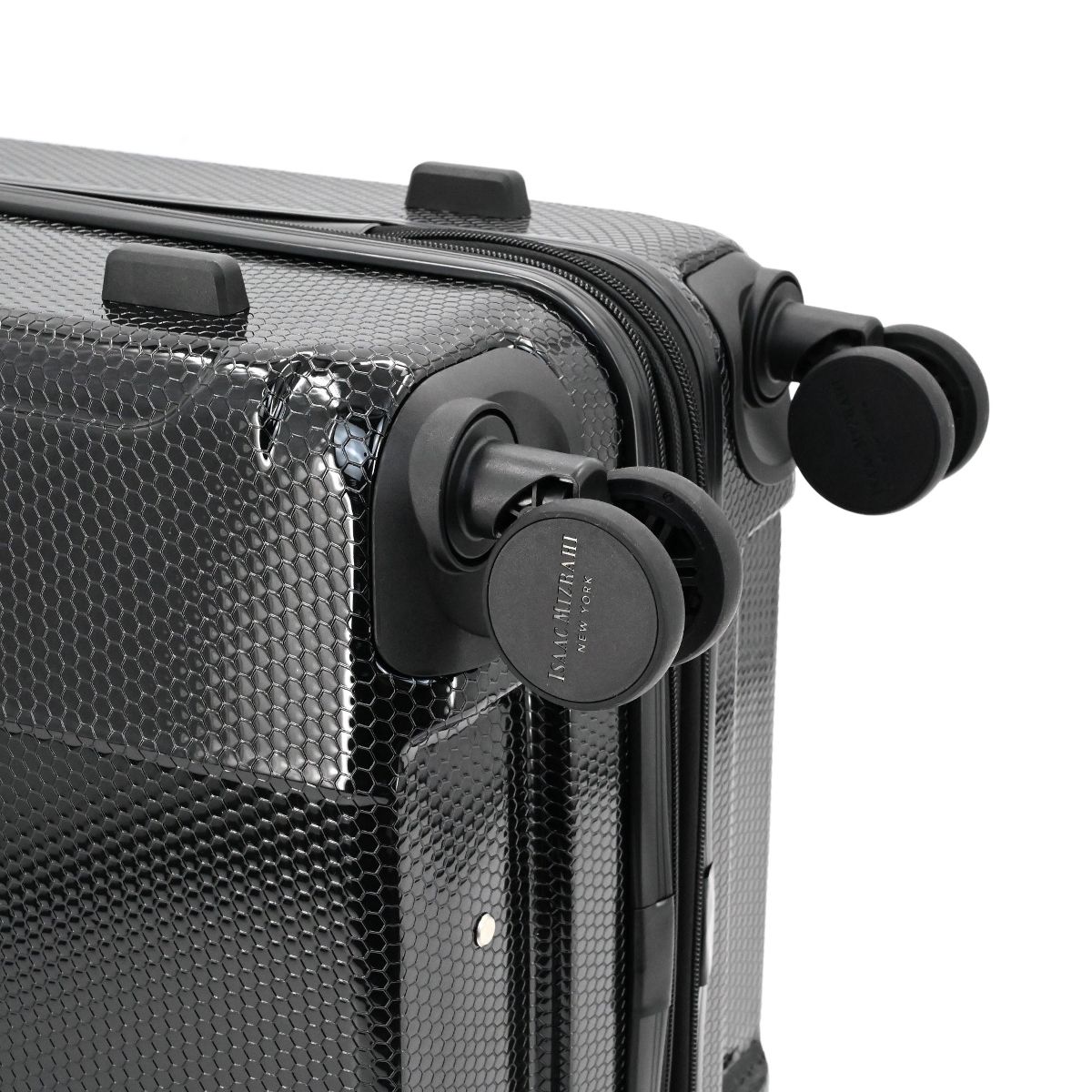 Isaac Mizrahi Aero 20" Lightweight Expandable Hardside Spinner Carry-On Luggage, 360° Wheels & Telescoping Handle - thumbnail 9