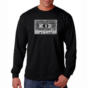 LA Pop Art Men's Word Art Long Sleeve T-shirt - The 80's - 1 of 4