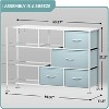 Sorbus 8 Drawers Wide Dresser - Organizer Unit with Steel Frame Wood Top and handle, Fabric Bins - Amazing for household decluttering - 3 of 4
