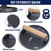 CHEFSPOT Preseasoned Cast Iron Round Grill Press - Rigged Surface - 2 of 4