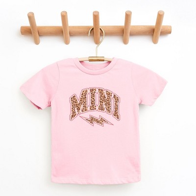 The Juniper Shop Mini Leopard Lightning Bolt Toddler Short Sleeve Tee