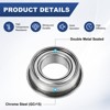 Unique Bargains Durable Chrome Steel Flanged Ball Bearing 4 5mm x 9mm x 3mm - 2 of 4