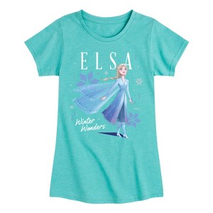 Girls' - Frozen 2 -  Fitted Short Sleeve Graphic T-Shirt - 1 of 4