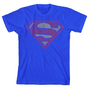 Superman Logo Blue Boy's Short-Sleeve T-shirt - 1 of 1