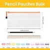 Paaaawaters Mesh Zipper Pouch 20pcs Inches Small Organizing Bags in 10 Colors for Travel Storage and Office Supplies Storage - 2 of 4