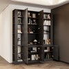 Famapy Stylish and Modern Black Bookshelf: A Fusion of Fashion and Function - 3 of 4