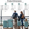 BEAFUP 4 Piece Luggage Set Suitcase Set, ABS Hard Shell Lightweight Expandable, 4 Packing Cubes, TSA Lock, Spinner Wheels(16/20/24/28) - 3 of 4