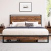 Whizmax 12 Inch Bed Frame with Headboard and Footboard, Heavy Duty Slats Support with Under Bed Storage, Non-Slip, Easy Assembly, Rustic Brown - 3 of 4