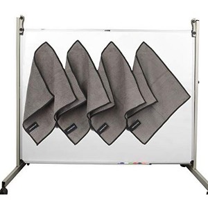 Impresa 4 Pack Magnetic Cleaning Cloth Dry Erasers for White Boards - Extra Strong Magnet - 10'' X 10'' - 1 of 4