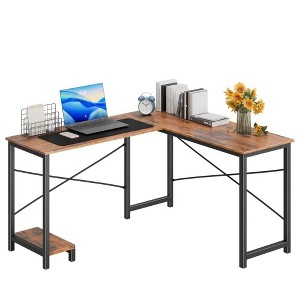 TUYOHW L Shaped Gaming Desk,Metal Frame Corner Desk with CPU Stand & Side Storage,Waterproof Desktop for Home Office - 1 of 4