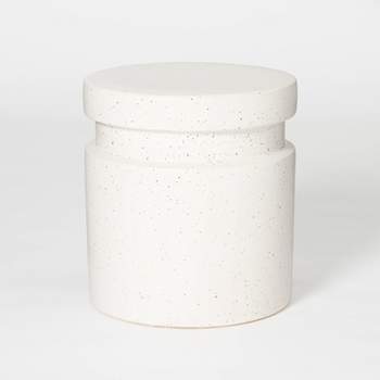 Murray Round Ceramic End Table White - Threshold™ designed with Studio McGee