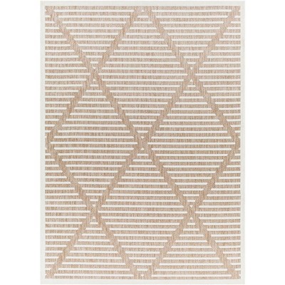 Mark & Day Calvert 5'3"x7' Rectangle Woven Indoor and Outdoor Area Rugs Beige: Geometric, Stain-Resistant, Modern Decor