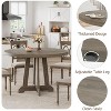 Garvee 47 Inch Round Dining Table for 4 to 6 People – Farmhouse Style Wooden Table with Sturdy Construction, Perfect for Family Gatherings - 3 of 4