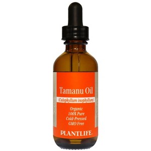 Plantlife Tamanu Carrier Oil - Cold Pressed, Non-GMO, and Gluten-Free Carrier Oil for Skin, Hair, and Personal Care - 1 of 2