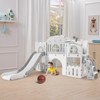 homfan 8-in-1 Toddler Playset w/ Slide, Climber & Basketball Hoop - Indoor/Outdoor Playground for Ages 1-3 - 2 of 4