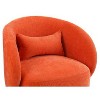 CAVINAS Fabric Swivel Chair, Accent Chair with Hidden 360° Swivel Base, Round Barrel Chair, Armchair for Living Room Bedroom - 2 of 4