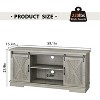 CuisinSmart Farmhouse Cabinet, 65 Inch TV Stand with Storage, Barn Doors and Shelves, Modern TV Console Table Furniture for Living Bedroom - 2 of 4