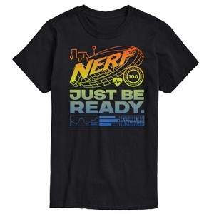 Men's - NERF - Just Be Ready Rainbow Gradient Logo Short Sleeve Graphic T-Shirt - 1 of 4