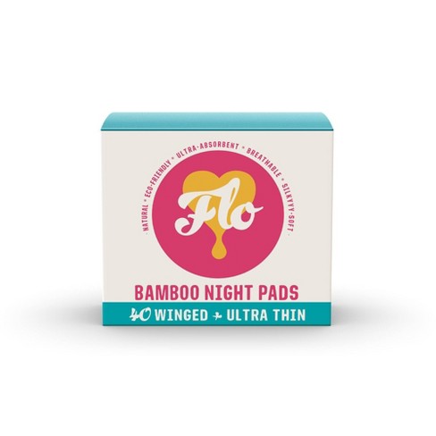 Flo Here We Flo Megapack Of Organic Bamboo Night Ultra Absorbent
