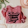 Simply Sage Market These Are The Days Retro Lightweight Garment Dyed Sweatshirt - 3 of 4