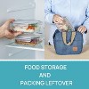 Vtopmart 5Pack 22oz Glass Meal Prep Glass Storage Food Container Sets with Snap Airtight Lids for Microwave, Oven, Freezer and Dishwasher - 4 of 4