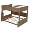 YOOCOZZ Full XL over Queen Bunk Bed with Storage Cabinets and USB Ports - 2 of 4