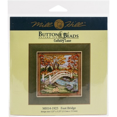 Mill Hill Buttons & Beads Counted Cross Stitch Kit 5"X5"-Foot Bridge (14 Count)