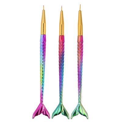 Unique Bargains Doubled-headed Nail Art Liner Brushes Leopard-printed 1 Pc  : Target