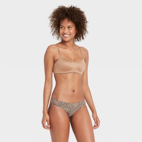 Women's Leopard Print Bonded Micro Bikini Underwear - Auden™ Urban Safari  Tan L : Target
