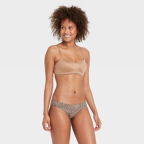 Women's Leopard Print Bonded Micro Bikini Underwear - Auden™ Urban Safari  Tan S : Target