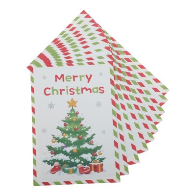 Unique Bargains Christmas Greeting Card Multicolor 4.5 "x3.1 " 10Pcs