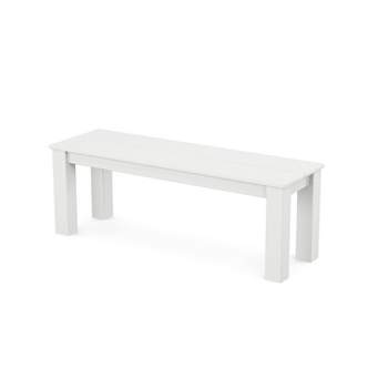 POLYWOOD Studio Parsons Outdoor Patio Dining Bench