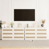 Rattan Dresser for Bedroom, Wood Storage Dresser with 6 Drawers, Modern Wide Dressers & Chest of Drawers with Anti-Tip Kit - 3 of 4