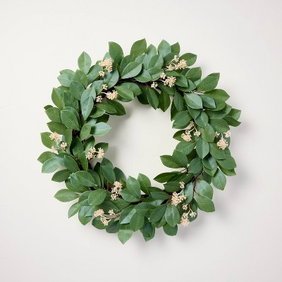 26" Faux Pomegranate Leaf Wreath - Hearth & Hand™ with Magnolia