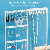 Large Capacity Jewelry Stand with 72 Earring Holes & 12 Necklace Hooks, No-Assembly Organizer for Rings & Bracelets - 4 of 4