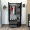 Chery Life Austral 3 Door Armoire with Drawers, Shelves, and Hanging Rod - 4 of 4