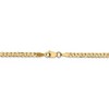 Black Bow Jewelry 2.9mm, 14k Yellow Gold Solid Beveled Curb Chain Necklace - 4 of 4