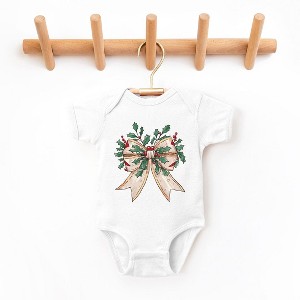 The Juniper Shop Holly Leaves Coquette Baby Bodysuit - 1 of 3