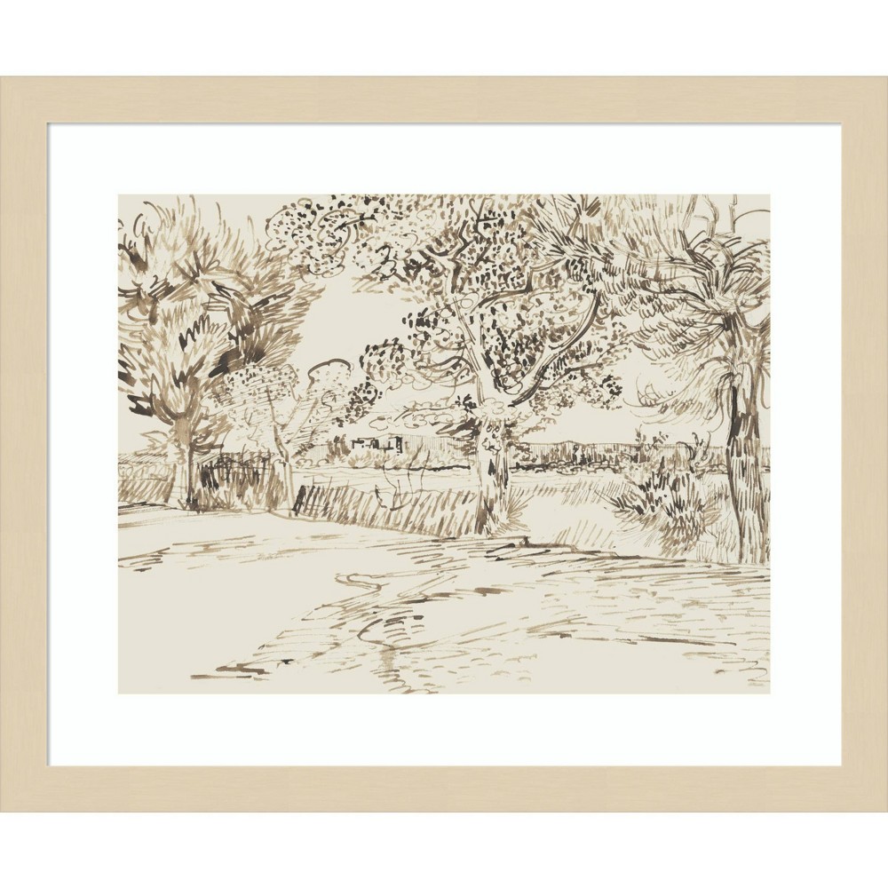 Photos - Other Decoration Amanti Art 17"x14" Vincent Van Gogh's Landscape at Arles 1888