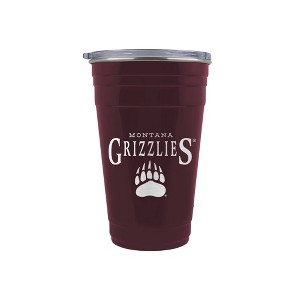 NCAA Montana Grizzlies Tailgater Tumbler - 22oz: Stainless Steel, Acrylic Lid - 1 of 2