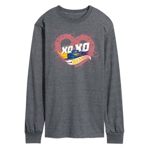 Men's - Hot Wheels - XOXO Heart Long Sleeve Graphic T-Shirt - 1 of 4