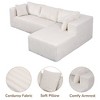 Luxurious 105" L-Shaped Cloud Sofa - Ultra Deep Modular Sectional with Plush Cushions, Perfect for Lounge & Family Room (Easy Assembly) - 4 of 4
