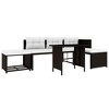 vidaXL Sofa Set Brown and cream white - 4 of 4