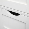 DOMETOUR Elegant 4-Tier White Storage Cabinet with Drawers ¨C Perfect for Home, Office, or Dorm Organization ¨C Stylish & Space-Saving Design - 3 of 4