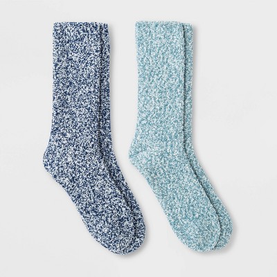 Ctm Women's Striped Warm Fuzzy Socks (3 Pair Pack) : Target