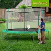 JumpKing JK1418C2 14 Foot Padded Enclosed Round Trampoline with G3 Poles, Green - 4 of 4