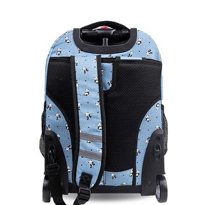 Рюкзаки JWorld J World Sunrise 18" Rolling Backpack - Panda — фото 3