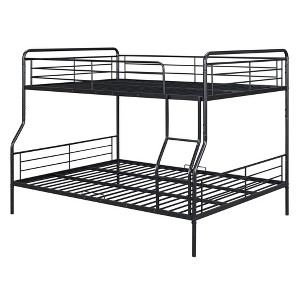 NicBex Full XL Over Queen Bunk Bed with Guardrail,Metal Twin Loft Bed with Ladder and Converts to 2 Twin Single Beds,Bunk Beds for Bedroom - 1 of 4