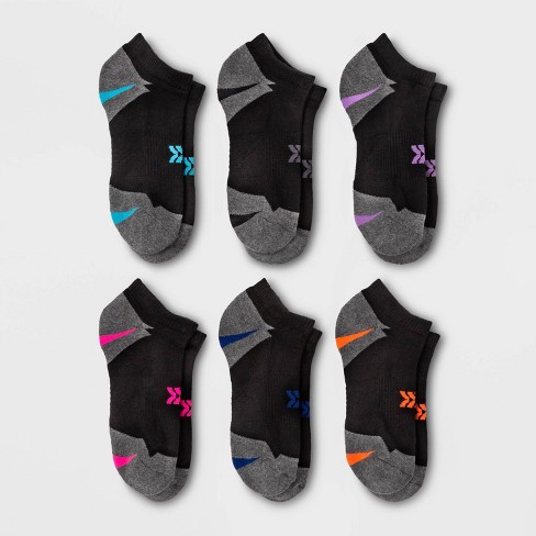 Women's Cushioned Active Accents 6pk No Show Athletic Socks - All In  Motion™ 4-10 : Target