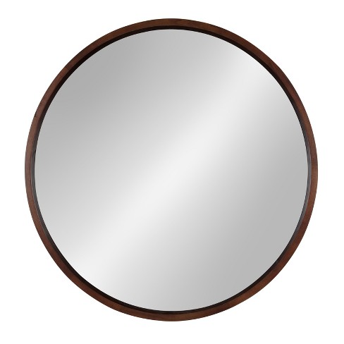 30 X Hutton Round Wood Wall Mirror, 30 Round Mirror
